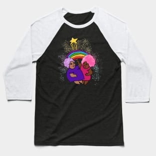 Rainbow Cloud Hair Love Baseball T-Shirt